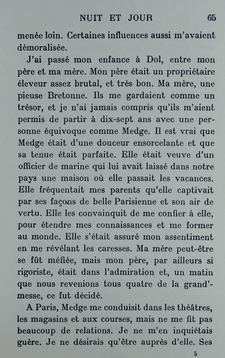 Maurice (martin) - Night And Day. Paris, Gallimard, 1927. First Edition.-photo-3