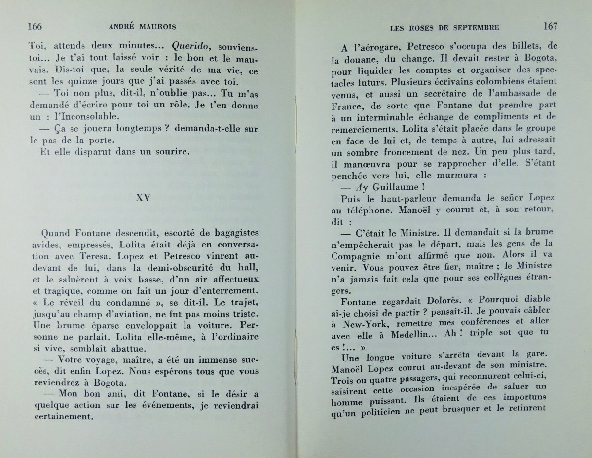 Maurois (andré) - The Roses Of September. Paris, Flammarion, 1956. First Edition.-photo-6
