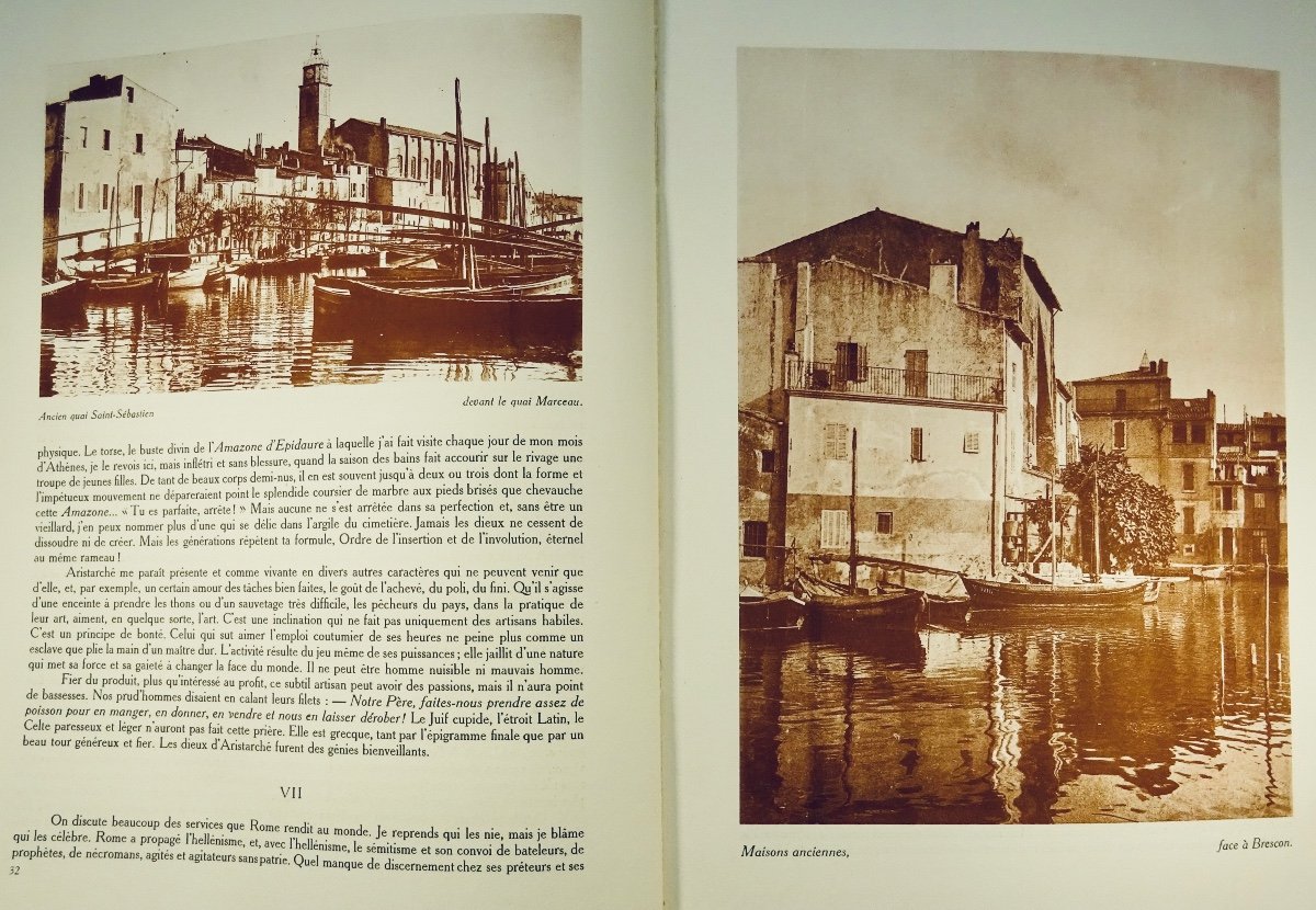 Maurras - The Republic Of Martigues. With Editions Du Cadran, 1927. Sent By The Author.-photo-5