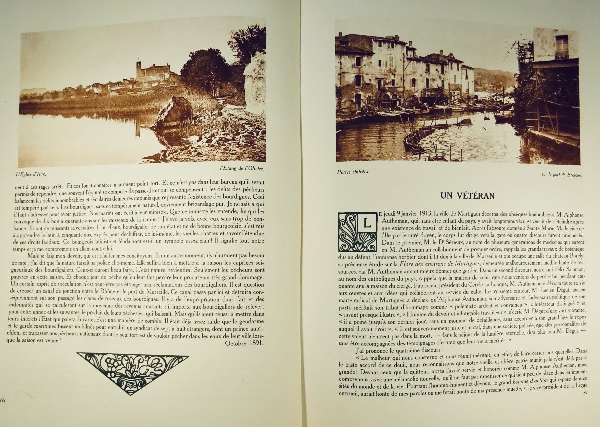 MAURRAS - La République de Martigues. Aux Editions du Cadran,  1927. Envoi de l'auteur.-photo-8