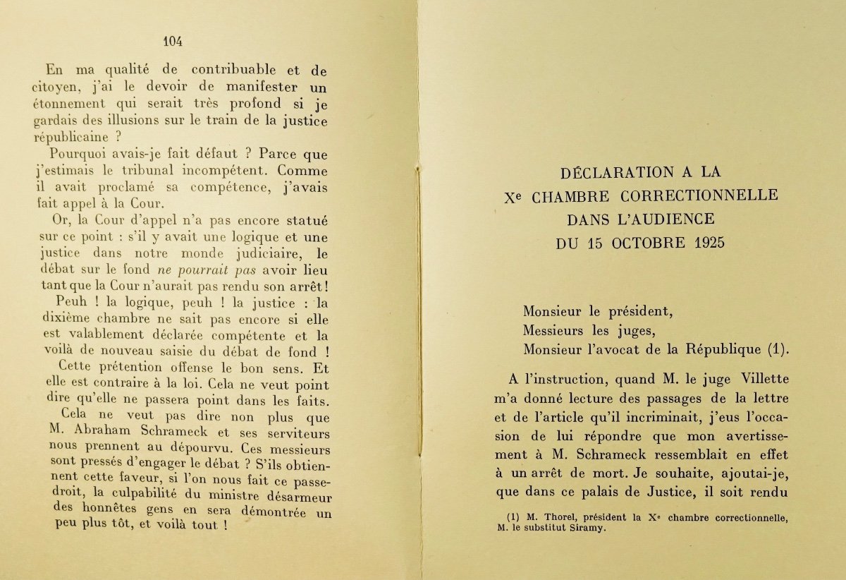 MAURRAS - La Lettre à Schrameck. Capitole, 1929. Envoi de l'auteur.-photo-5