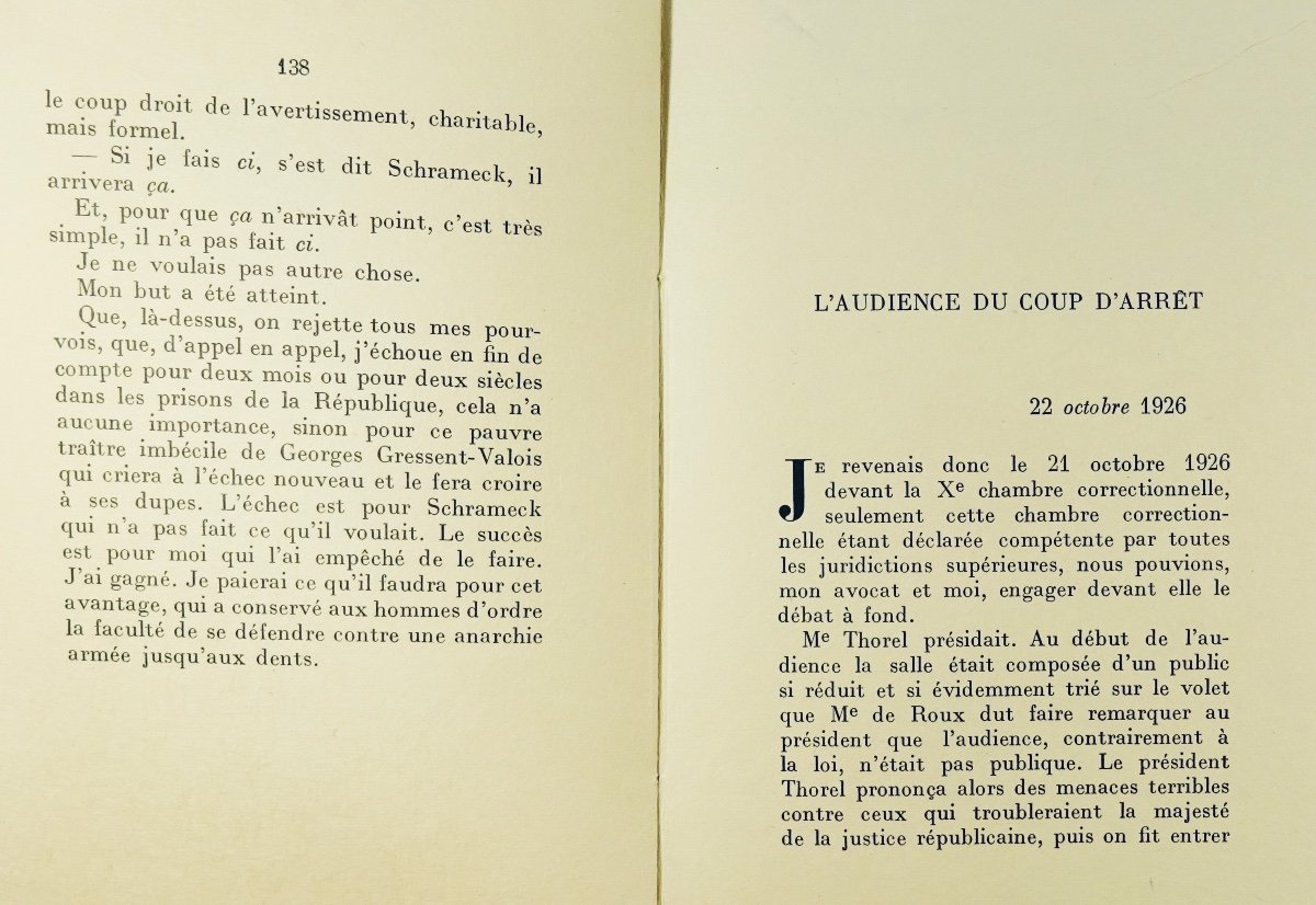 MAURRAS - La Lettre à Schrameck. Capitole, 1929. Envoi de l'auteur.-photo-7