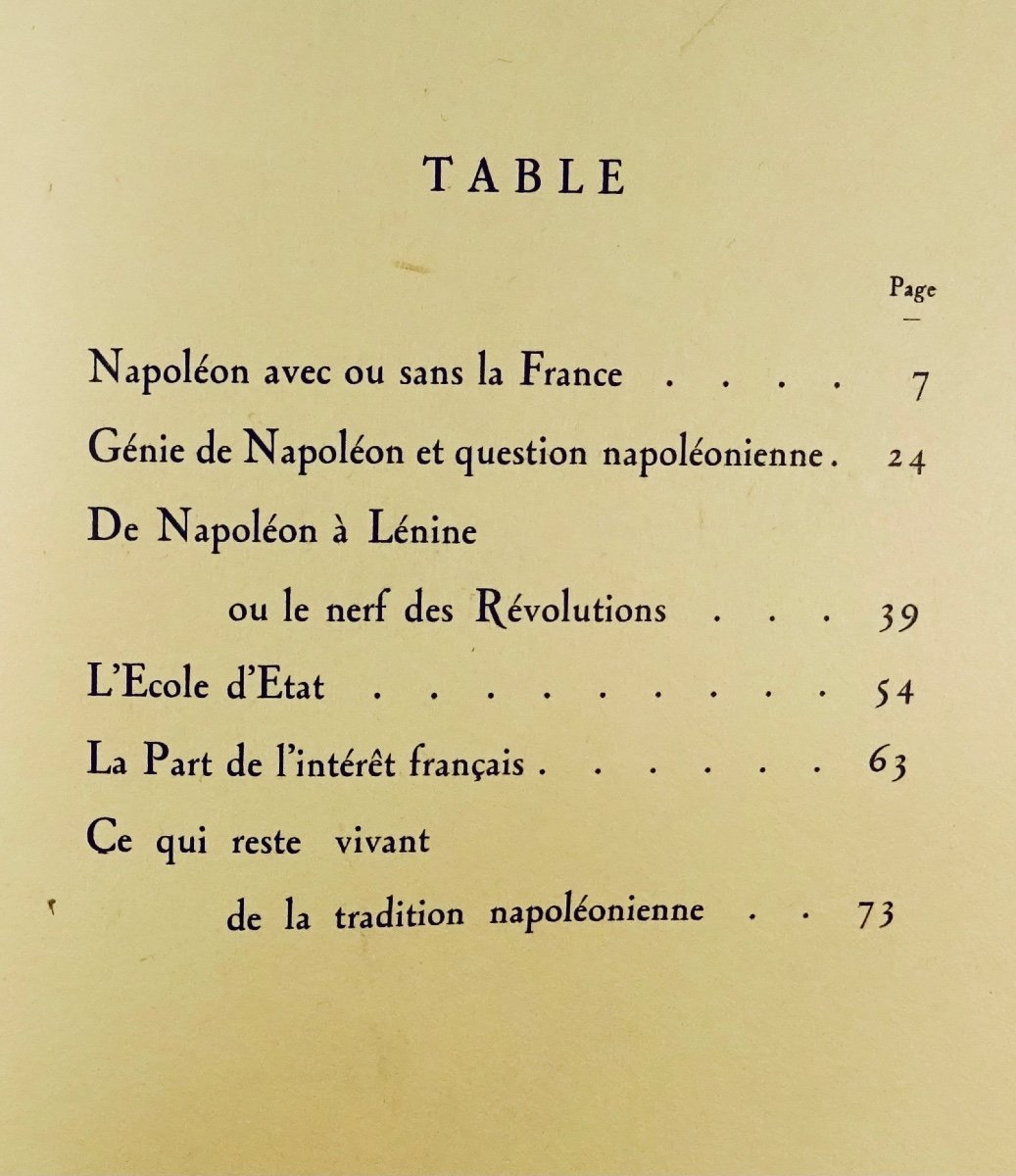 Maurras - Napoleon With France Or Against France. Editions Du Cadran, 1929.-photo-3