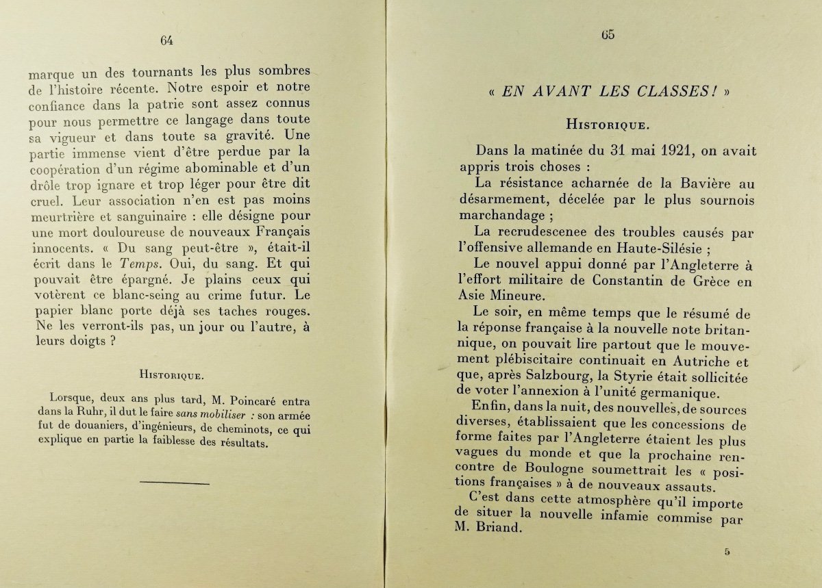 MAURRAS - Casier judiciaire d'Aristide Briand. Editions du Capitole, 1931. Exemplaire sur Japon-photo-7