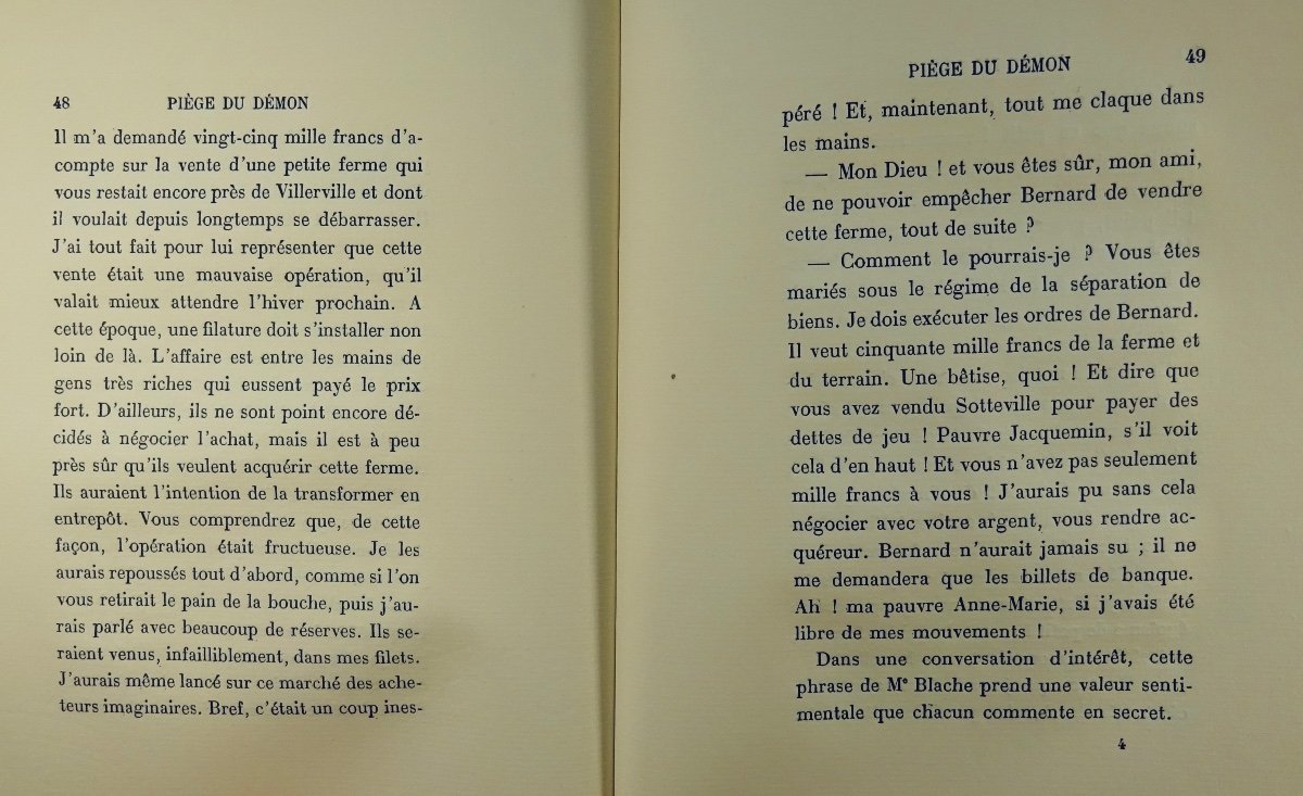 Mazeline (guy) - Trap Of The Demon. Paris, Gallimard, 1927. First Edition.-photo-7