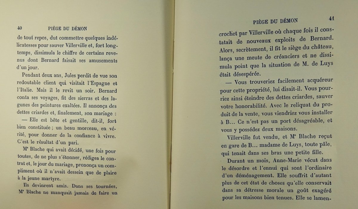 Mazeline (guy) - Trap Of The Demon. Paris, Gallimard, 1927. First Edition.-photo-8