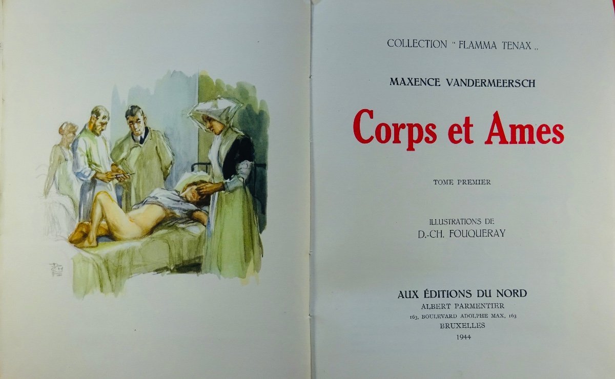 MEERSCH - Corps et âme. Editions du Nord, 1944. Illustré par FOUQUERAY et avec un dessin.-photo-1