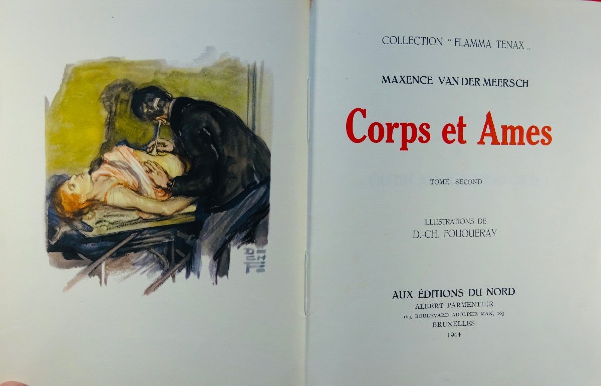 MEERSCH - Corps et âme. Editions du Nord, 1944. Illustré par FOUQUERAY et avec un dessin.-photo-8