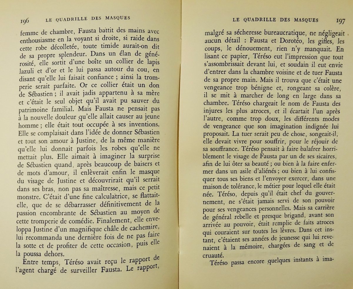 MORAVIA (Alberto) - Le Quadrille des masques. Gallimard, 1950. Édition originale française.-photo-1