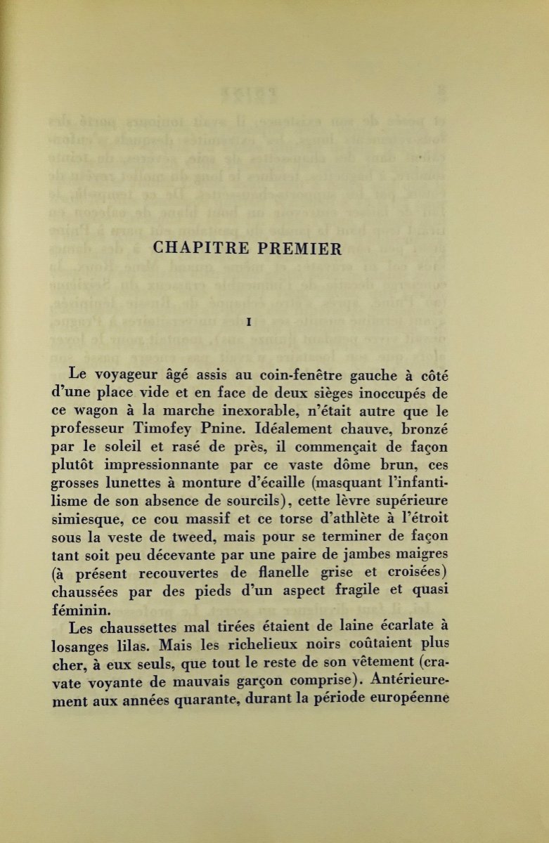 Nabokov (vladimir) - Pnin. Paris, Gallimard, 1962. First Edition.-photo-4
