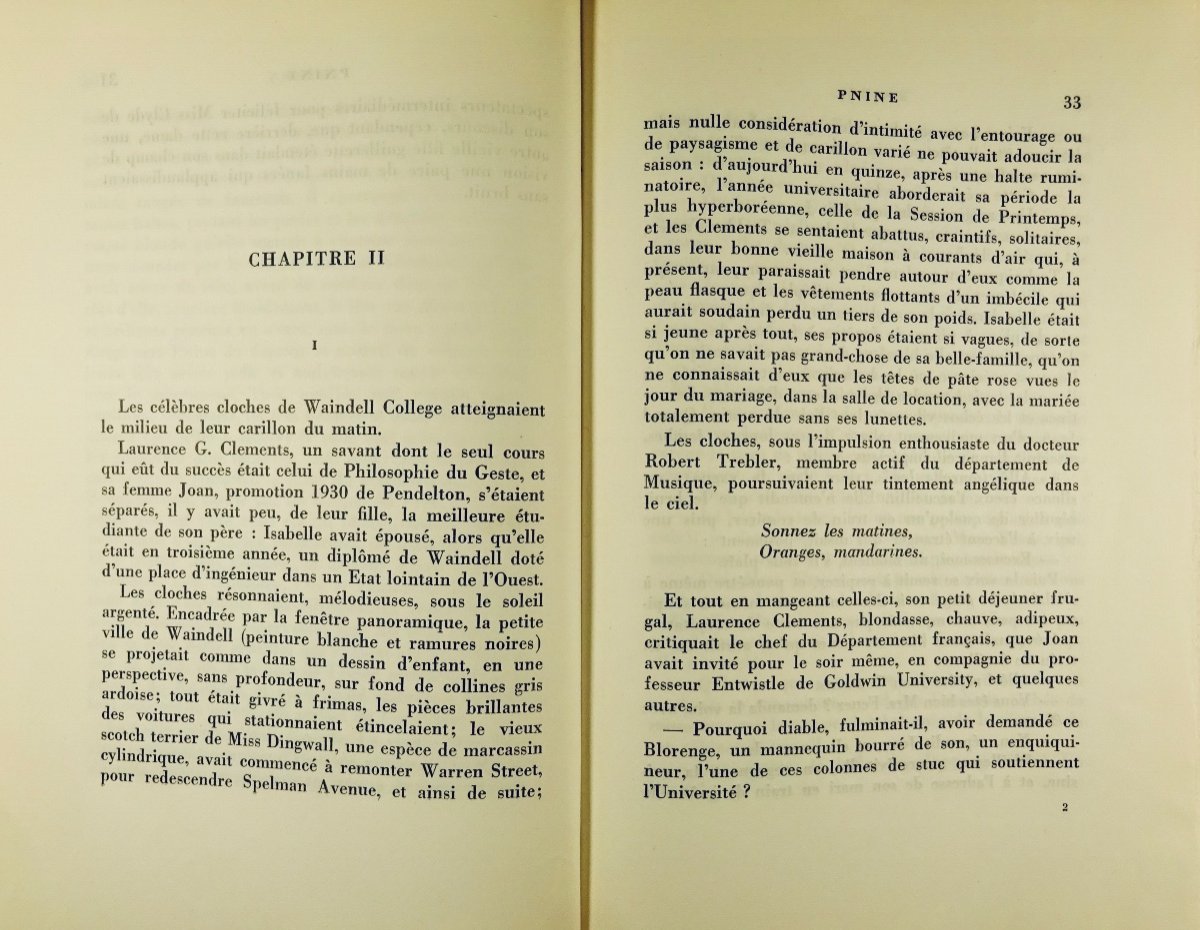 Nabokov (vladimir) - Pnin. Paris, Gallimard, 1962. First Edition.-photo-8