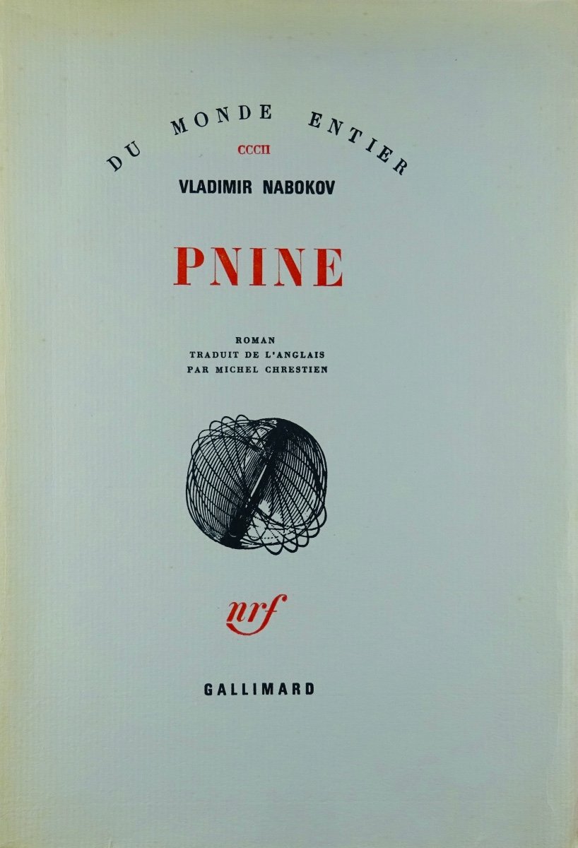 NABOKOV (Vladimir) - Pnine. Paris, Gallimard, 1962. Édition originale.