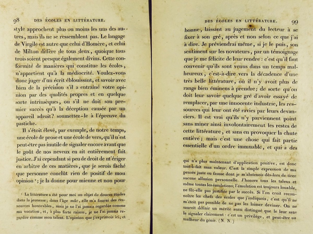 NODIER (Charles ) - Questions de littérature légale. Du plagiat... 1828, édition d'époque.-photo-5