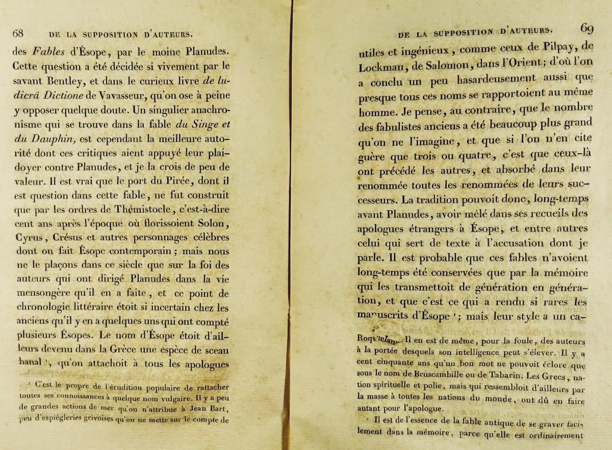 NODIER (Charles ) - Questions de littérature légale. Du plagiat... 1828, édition d'époque.-photo-6