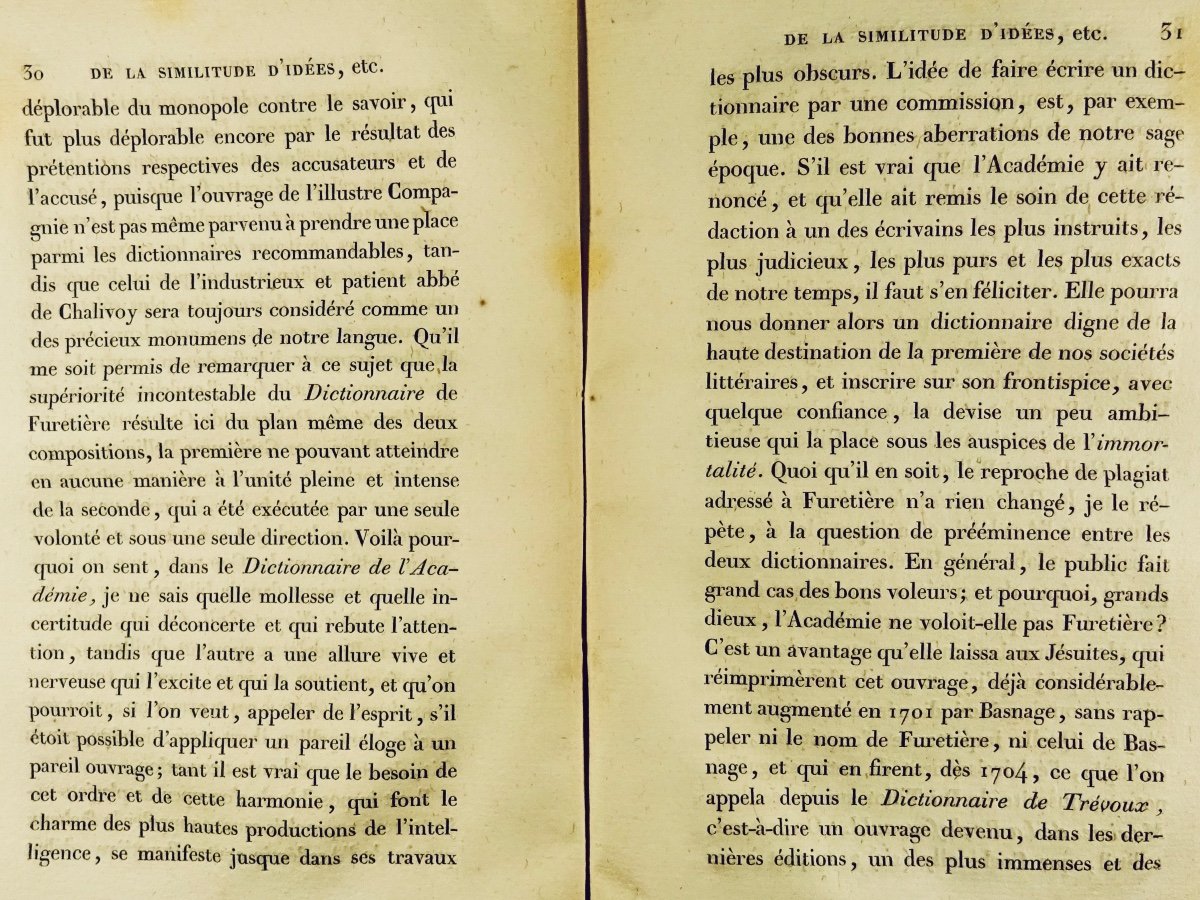 NODIER (Charles ) - Questions de littérature légale. Du plagiat... 1828, édition d'époque.-photo-8