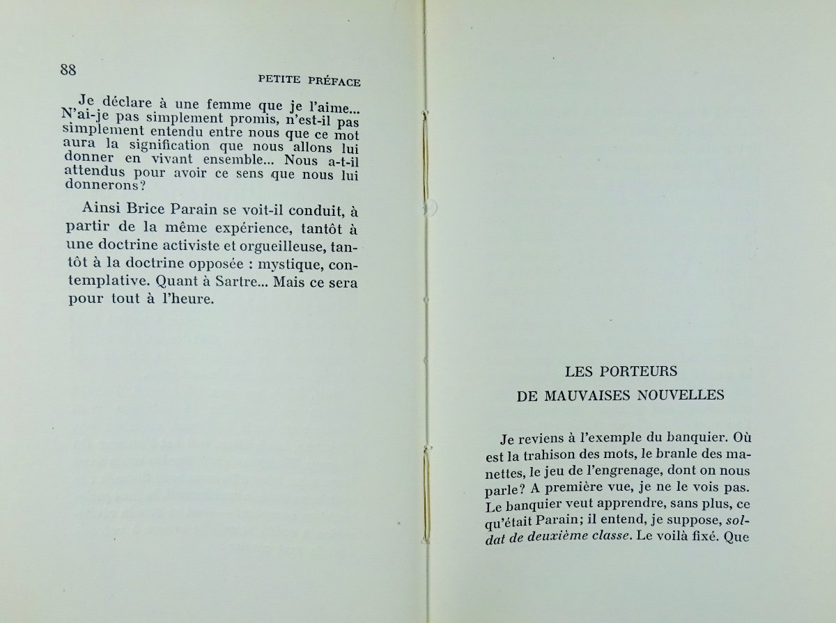 Paulhan (jean) - Short Preface To Any Criticism. Editions De Minuit, 1951. First Edition.-photo-5
