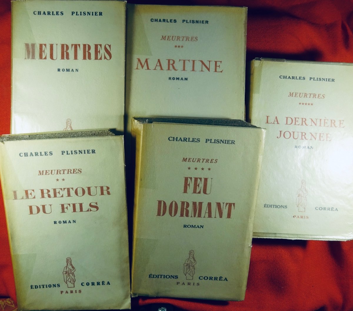 PLISNIER - Meurtres. Le Retour du fils. Martine. Feu dormant. La Dernière journée.  1939-41.