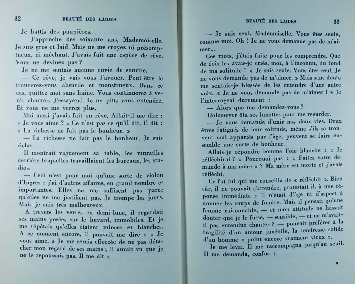 PLISNIER (Charles) - Beauté des laides. Éditions Corréa, 1951. Édition originale.-photo-2