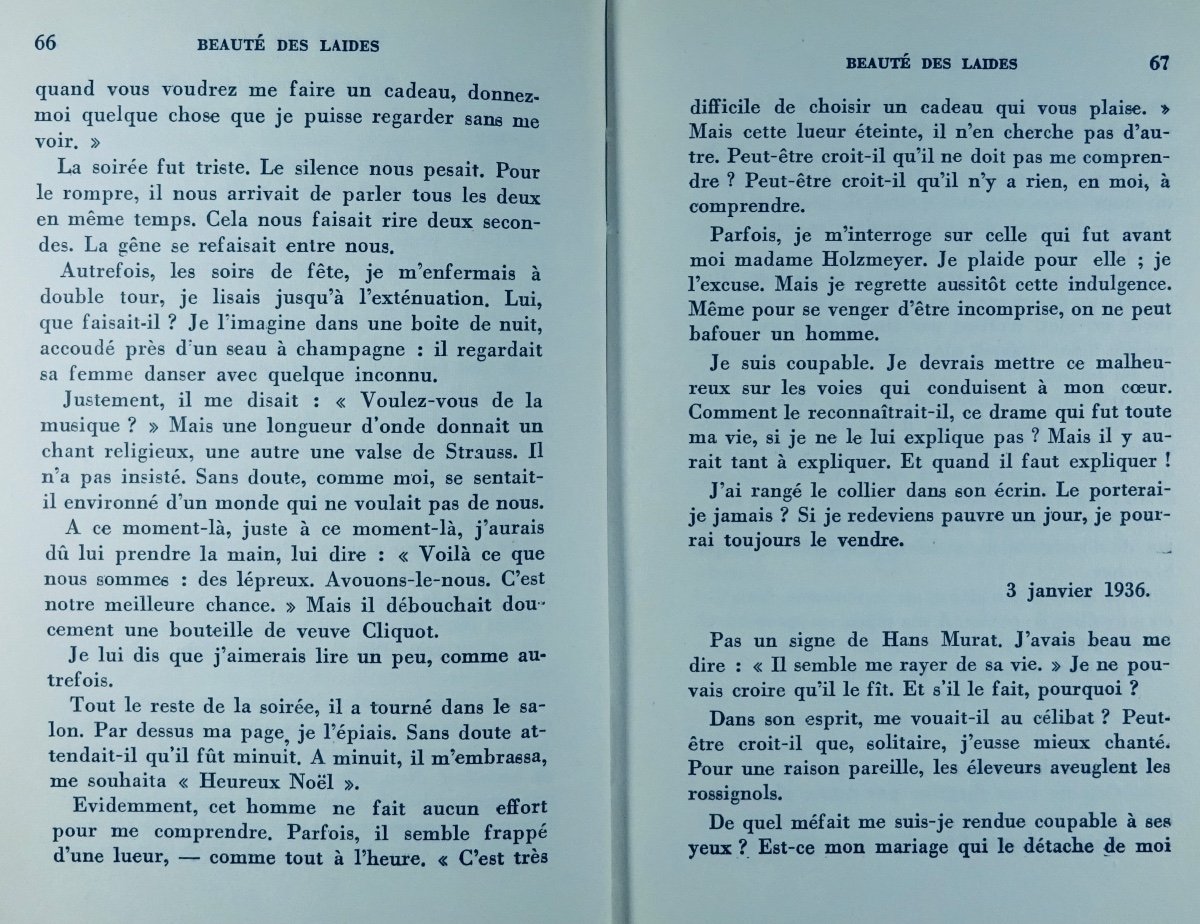 PLISNIER (Charles) - Beauté des laides. Éditions Corréa, 1951. Édition originale.-photo-4