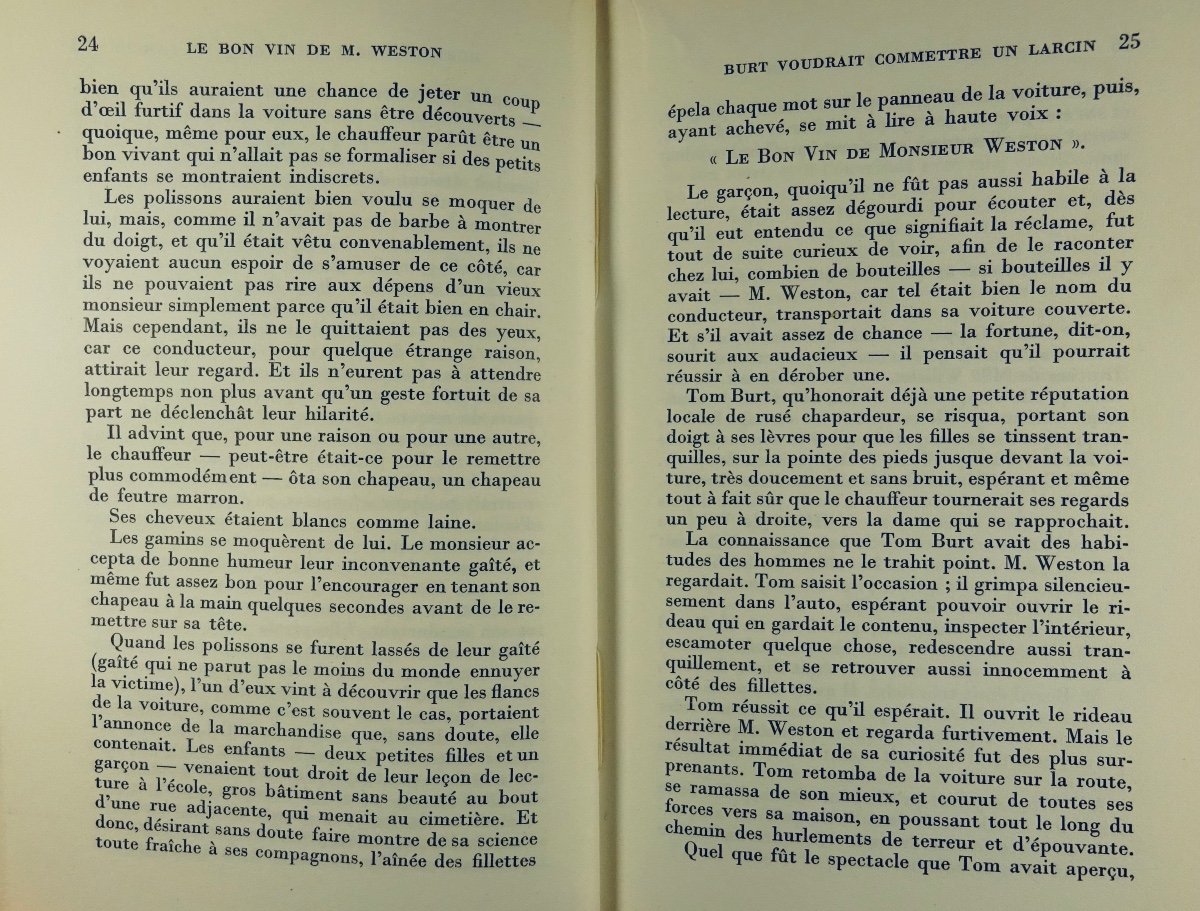 Powys (th. F.) - The Good Wine Of Mr. Weston. Paris, Gallimard, 1950. First Edition.-photo-3