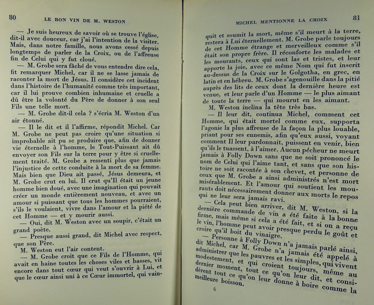 Powys (th. F.) - The Good Wine Of Mr. Weston. Paris, Gallimard, 1950. First Edition.-photo-4