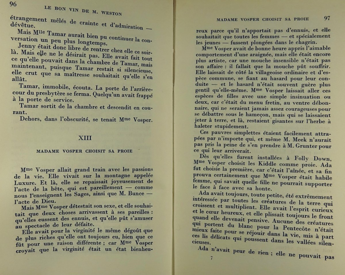 POWYS (Th. F.) - Le Bon vin de M. Weston. Paris, Gallimard, 1950. Édition originale.-photo-6