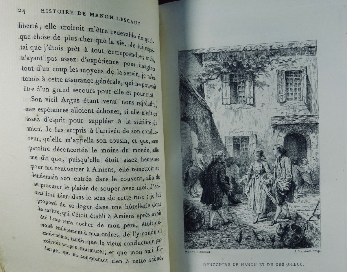 PRÉVOST - Histoire De Manon Lescaut Et Du Chevalier Des Grieux. Librairie Des Bibliophiles 1884-photo-3