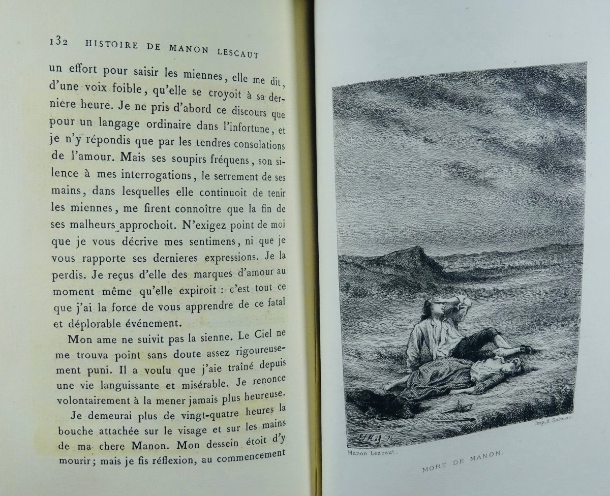 PRÉVOST - Histoire De Manon Lescaut Et Du Chevalier Des Grieux. Librairie Des Bibliophiles 1884-photo-7