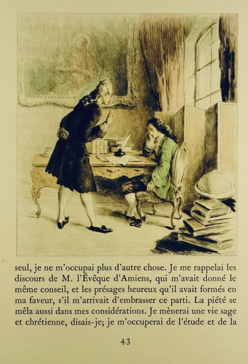 Prévost History Of The Chevalier Des Grieux And Manon Lescaut. Le Vasseur, Illustrated By Bécat.-photo-4