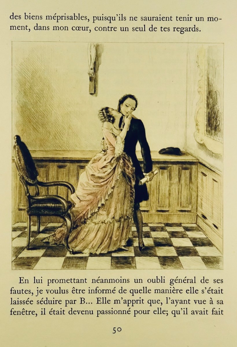 Prévost History Of The Chevalier Des Grieux And Manon Lescaut. Le Vasseur, Illustrated By Bécat.-photo-5