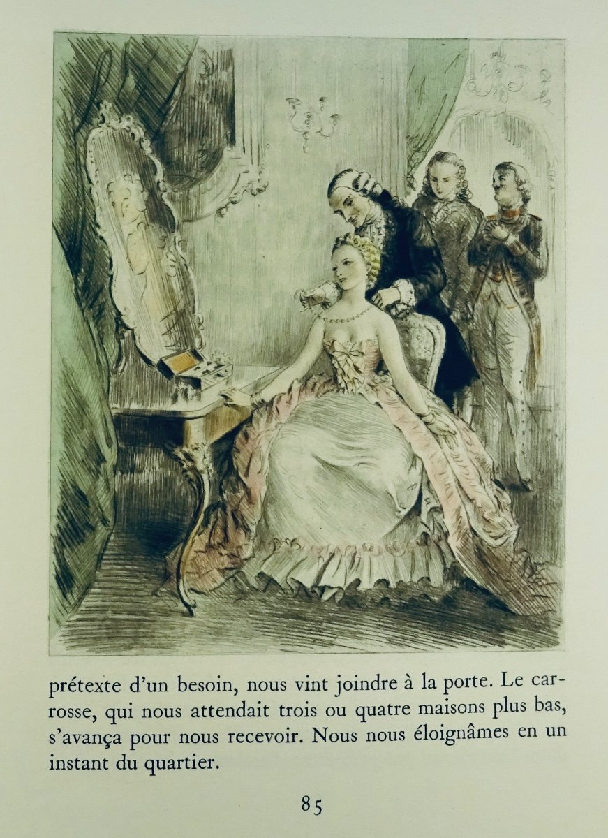 Prévost History Of The Chevalier Des Grieux And Manon Lescaut. Le Vasseur, Illustrated By Bécat.-photo-7