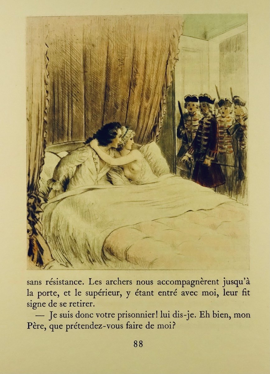 Prévost History Of The Chevalier Des Grieux And Manon Lescaut. Le Vasseur, Illustrated By Bécat.-photo-8