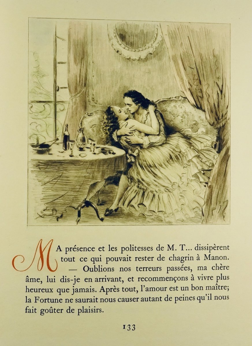 Prévost History Of The Chevalier Des Grieux And Manon Lescaut. Le Vasseur, Illustrated By Bécat.