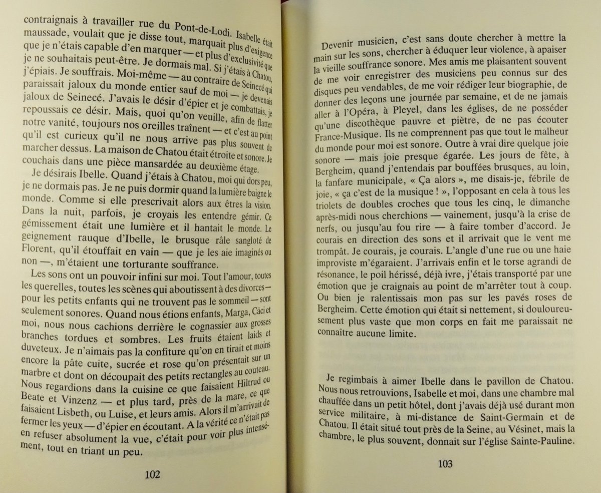 QUIGNARD (Pascal) - Le Salon du Wurtemberg. Gallimard, 1986. Édition pré-originale.-photo-3