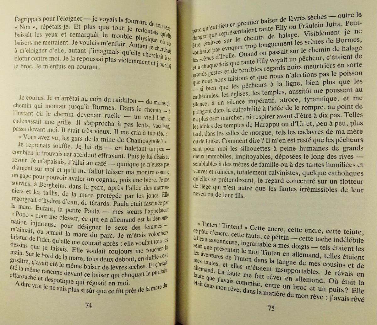 QUIGNARD (Pascal) - Le Salon du Wurtemberg. Gallimard, 1986. Édition pré-originale.-photo-5