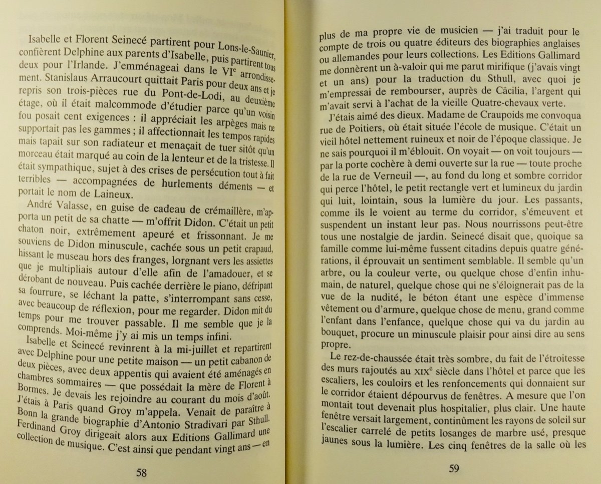 QUIGNARD (Pascal) - Le Salon du Wurtemberg. Gallimard, 1986. Édition pré-originale.-photo-6