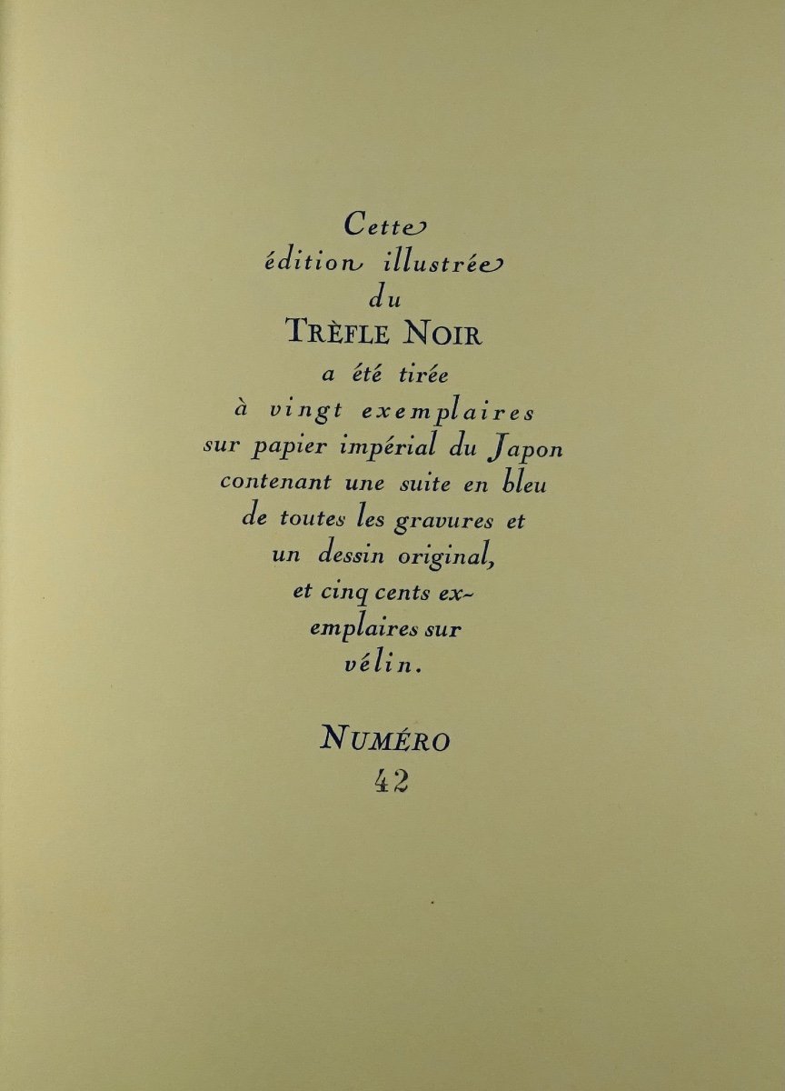 REGNIER - Le Trèfle Noir. Hertulie Ou Les Messages. 1926, Illustré Par PASCHAL.-photo-1