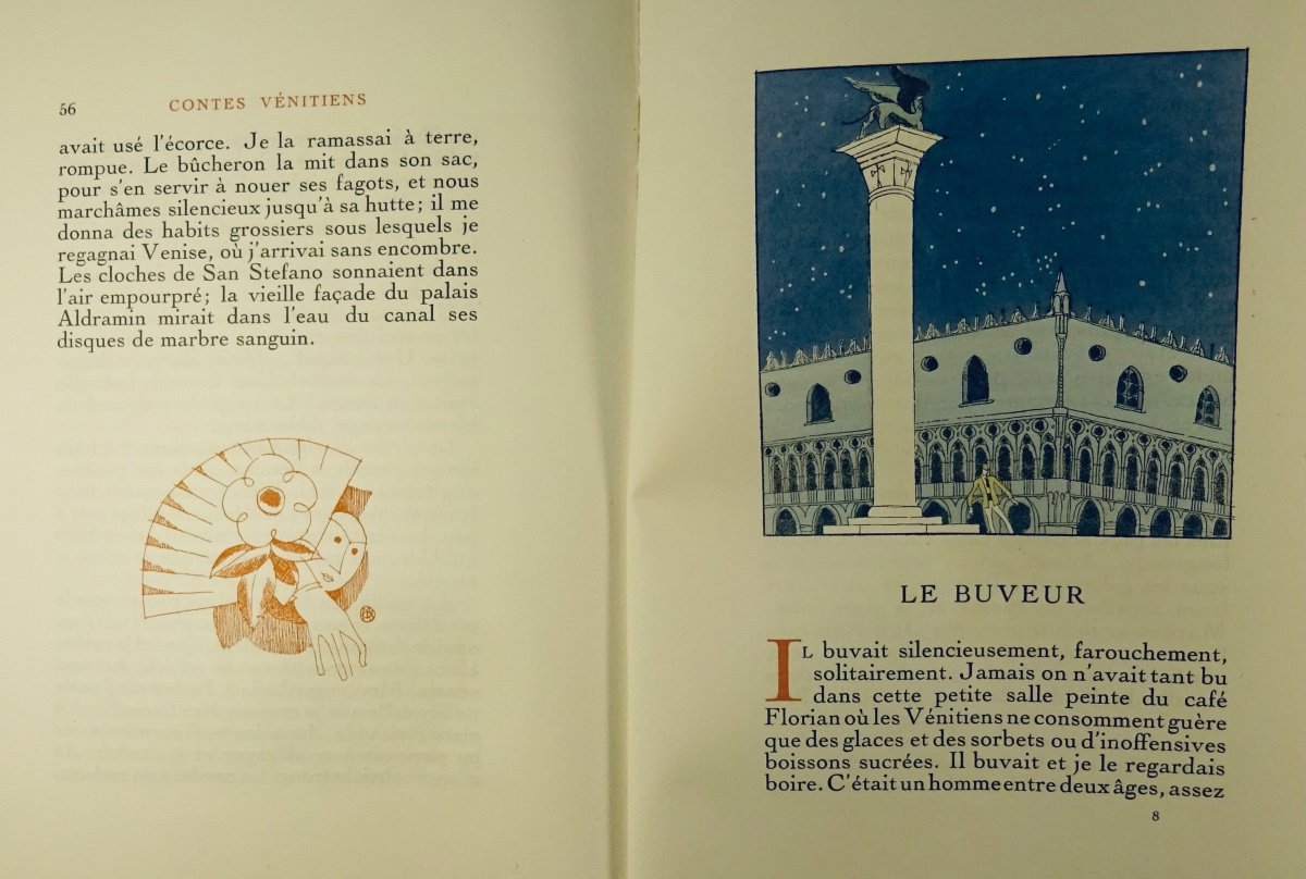 Regnier (henri De) - Venetian Tales. "the Book", 1927. Illustrated By Charles Martin.-photo-3