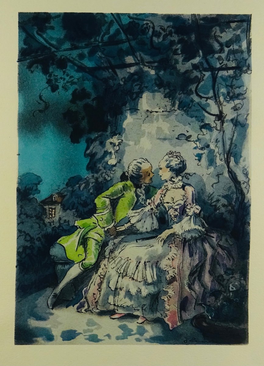Regnier (henri De) - The Double Mistress. Paris, L. Carteret, 1939. Illustrated By Marliave.-photo-1