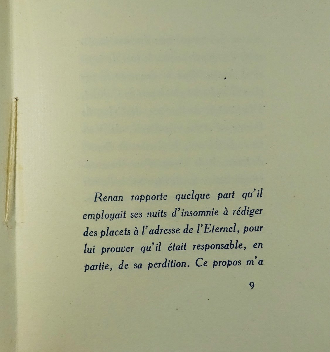 RENAN (Ernest) - Placet du sieur Anatole France... Les Éditions du Siècle, 1924. Hors commerce.-photo-1