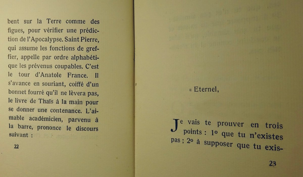 RENAN (Ernest) - Placet du sieur Anatole France... Les Éditions du Siècle, 1924. Hors commerce.-photo-8