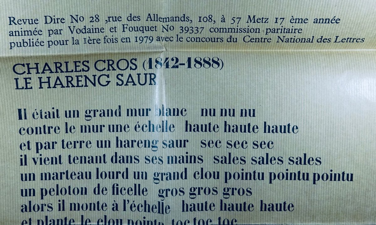 REVUE DIRE - Revue européenne de poésie n° 28. Typographie de Jean VODAINE, 1979.-photo-3