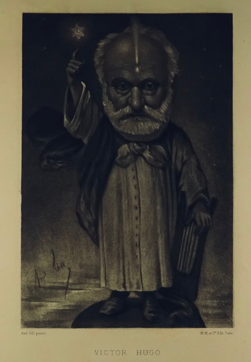 Richepin (jean) - Twenty Contemporary Portraits By André Gill. M. Magnier And Co., 1886.