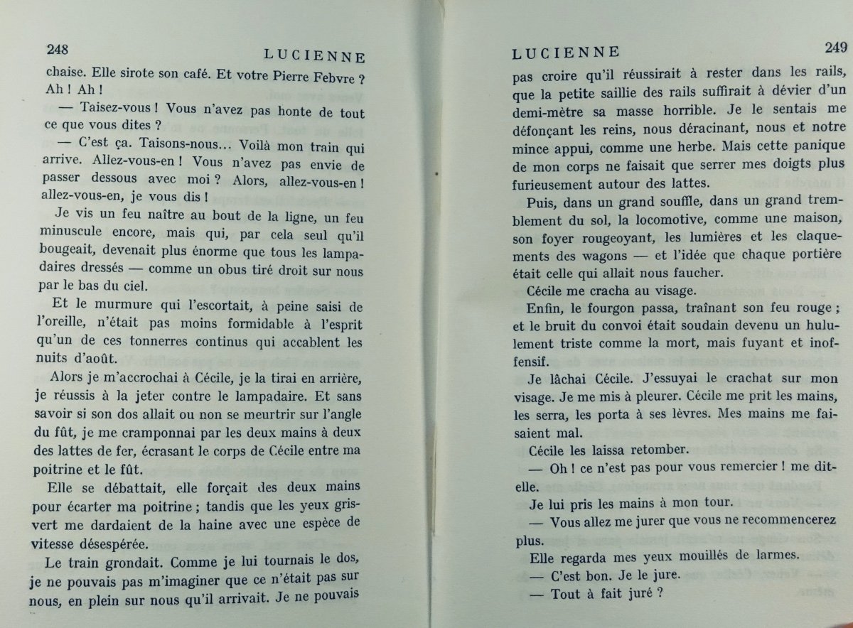 Romains (jules) - Lucienne. Paris, Gallimard, 1922. Original Edition.-photo-1