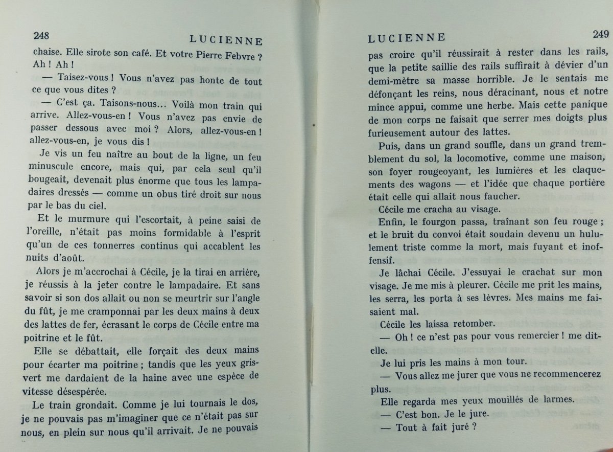 ROMAINS (Jules) - Lucienne. Paris, Gallimard, 1922. Édition originale.-photo-1