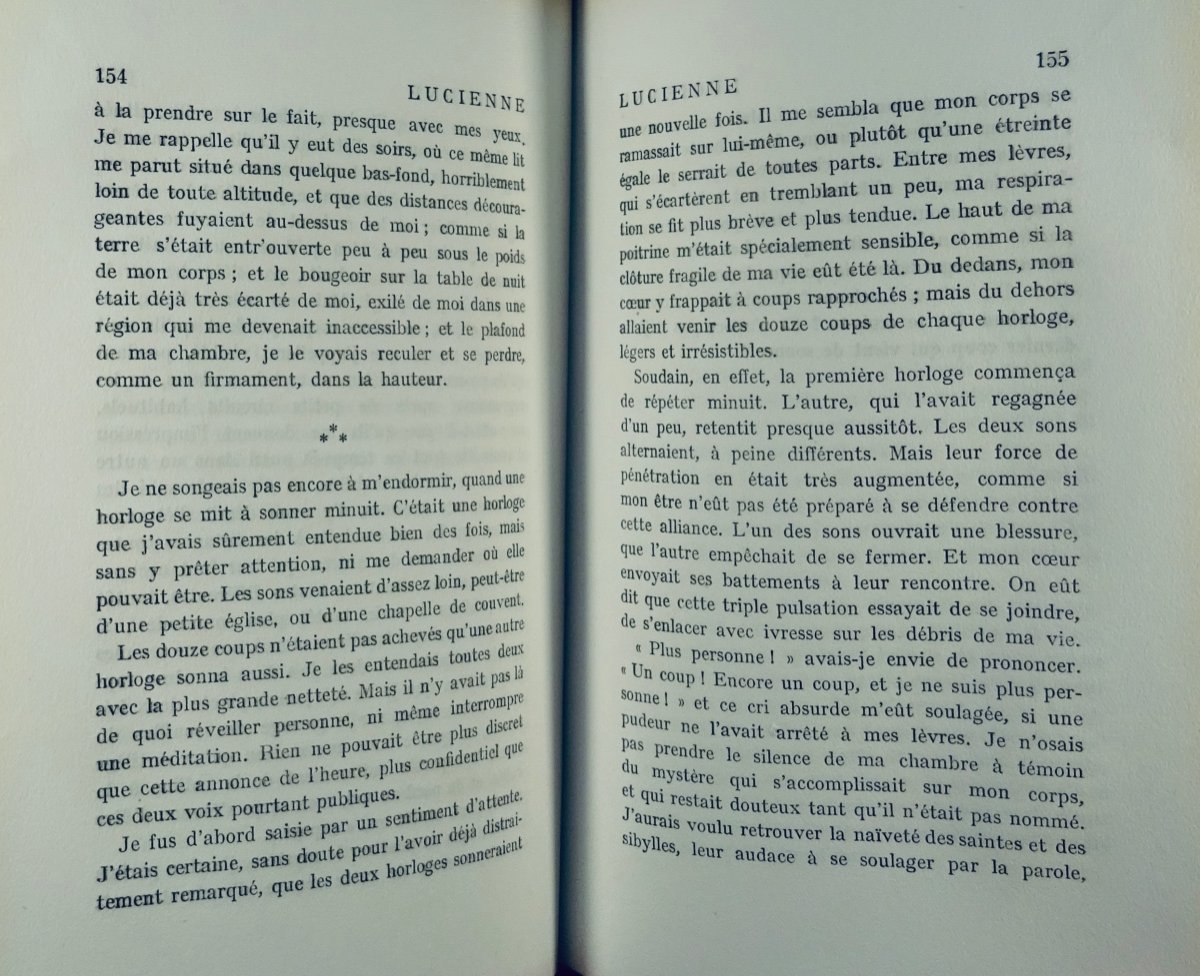 Romains (jules) - Lucienne. Paris, Gallimard, 1922. Original Edition.-photo-4