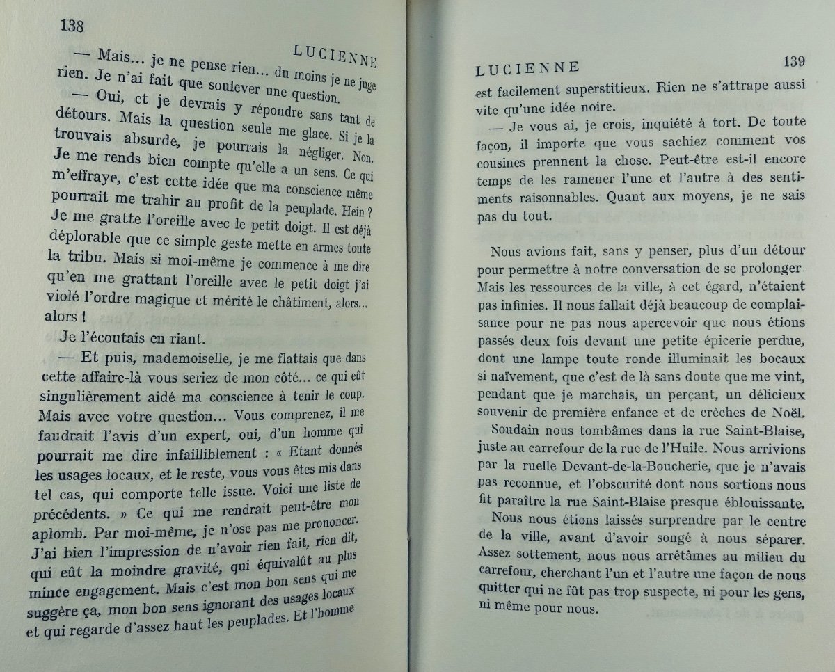 Romains (jules) - Lucienne. Paris, Gallimard, 1922. Original Edition.-photo-5