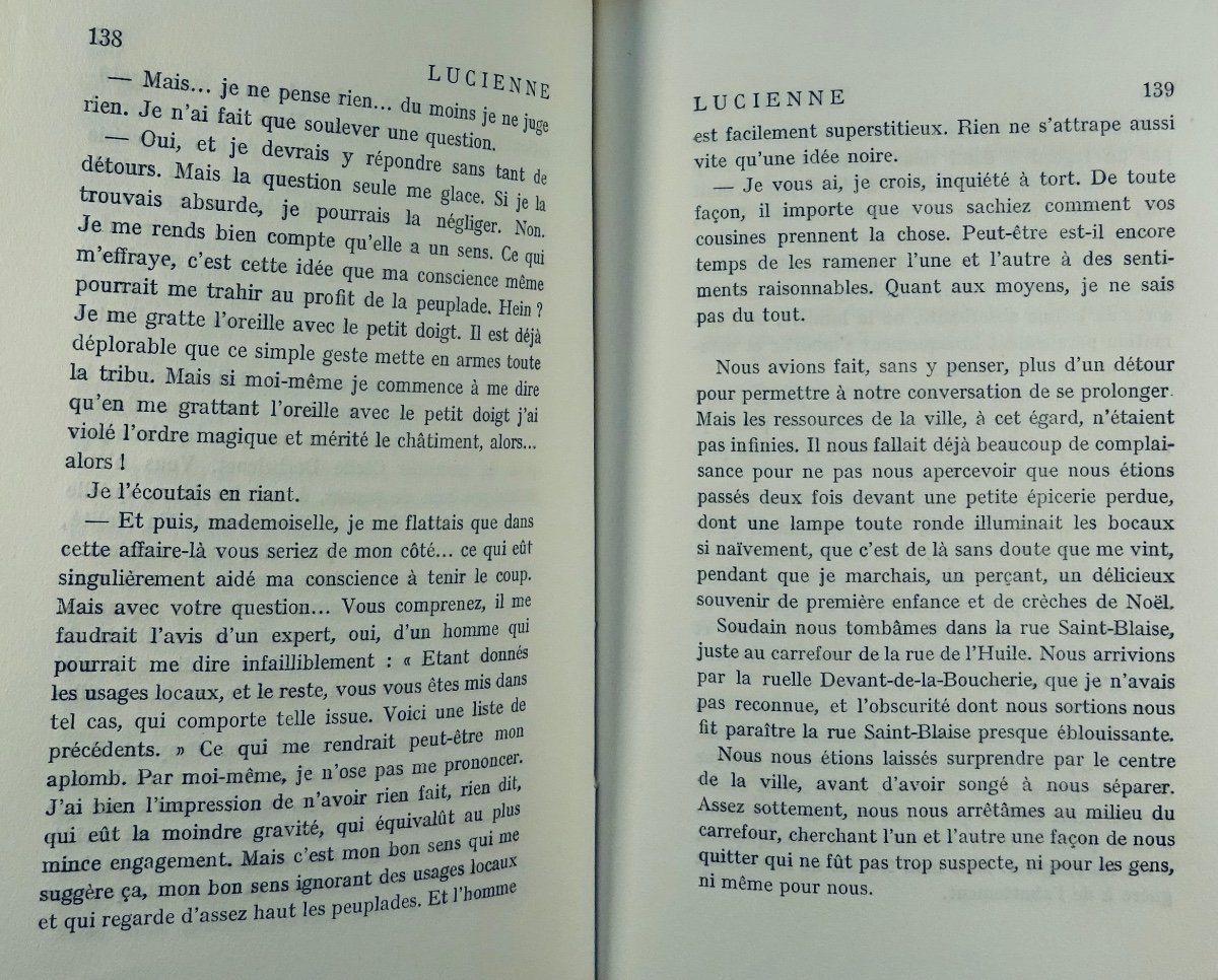 ROMAINS (Jules) - Lucienne. Paris, Gallimard, 1922. Édition originale.-photo-5