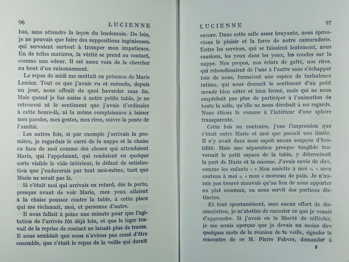 ROMAINS (Jules) - Lucienne. Paris, Gallimard, 1922. Édition originale.-photo-7