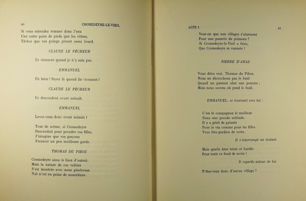 ROMAINS (Jules) - Cromedeyre-le-Vieil. Amédée et les messieurs en rang. Gallimard, 1926. -photo-4